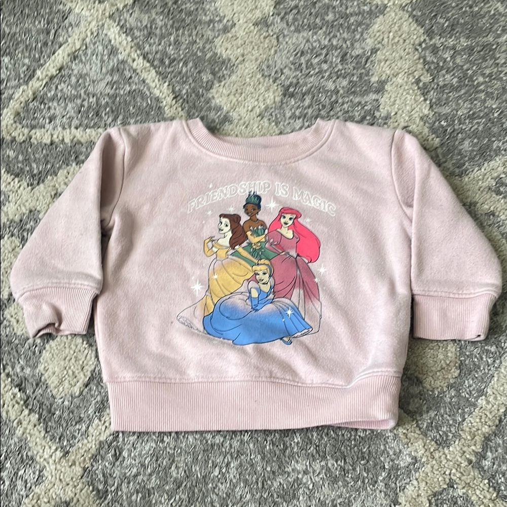 ❣️2 for $10 - Disney Pink Sweatshirt with Princesses